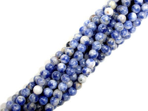 Blue Spot Jasper, 4mm (4.6mm) Round-BeadBasic