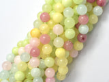 Jade - Multi Color, 8mm (8.5mm) Round-BeadBasic