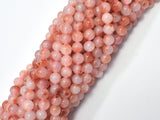 Jade - Peach White 6mm (6.3mm) Round-BeadBasic