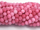 Matte Jade - Pink, 6mm Round-BeadBasic