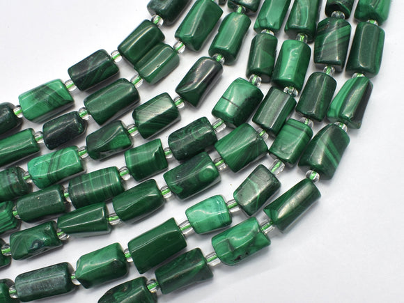Malachite 7x11mm Faceted Tube