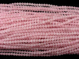 Matte Rose Quartz Beads, 4mm Round beads
