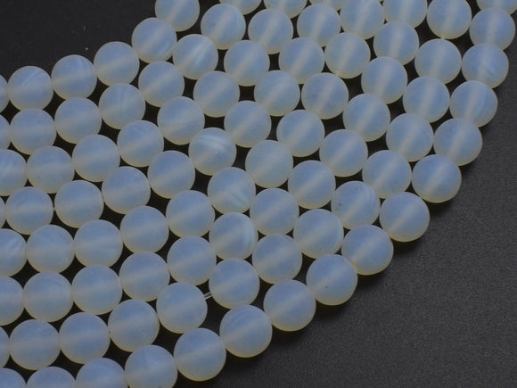 Matte White Opalite, 8mm Round