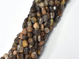 Black Sunstone, 7x9mm, Nugget Beads, 15.5 Inch-BeadBasic
