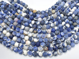 Matte Sodalite Beads, 10mm (10.5mm) Round Beads-BeadBasic