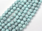 Turquoise Howlite-Light Blue, 10mm Round Beads-BeadBasic