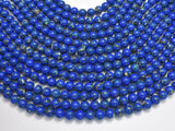 Shell Turquoise Howlite-Dark Blue, 6mm (6.5mm)-BeadBasic