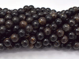 Golden Mica Beads, Biotite Mica, 8mm-BeadBasic