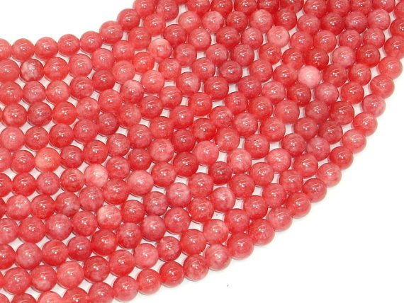 Malaysia Jade Beads, 6mm (6.5mm) Round Beads-BeadBasic