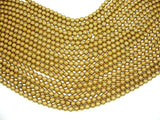 Hematite Beads-Gold, 6mm Round Beads-BeadBasic