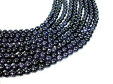 Blue Goldstone Beads, 8mm (7.8mm) Round Beads-BeadBasic