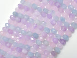 Aquamarine, Lavender Amethyst (Lavender Jade), Rose Quartz, 4x6mm Faceted Rondelle,-BeadBasic