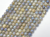 Mystic Coated Labradorite, 6mm Faceted Round, AB Coated-BeadBasic
