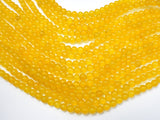 Jade Beads-Yellow, 6mm (6.3mm) Round Beads-BeadBasic