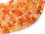 Carnelian Beads, Orange, 6mm (6.4mm) Round Beads-BeadBasic
