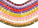 CZ, 6 x 9 mm Faceted Tube Beads-BeadBasic
