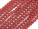 Matte Carnelian Beads, 6mm Round Beads-BeadBasic