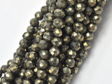 Pyrite Beads, 3mm Micro Faceted Round-BeadBasic