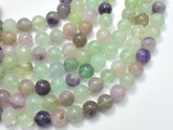 Fluorite, Rainbow Fluorite, 8mm Round Beads-BeadBasic