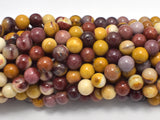 Mookaite Beads, 6mm, Round Beads-BeadBasic