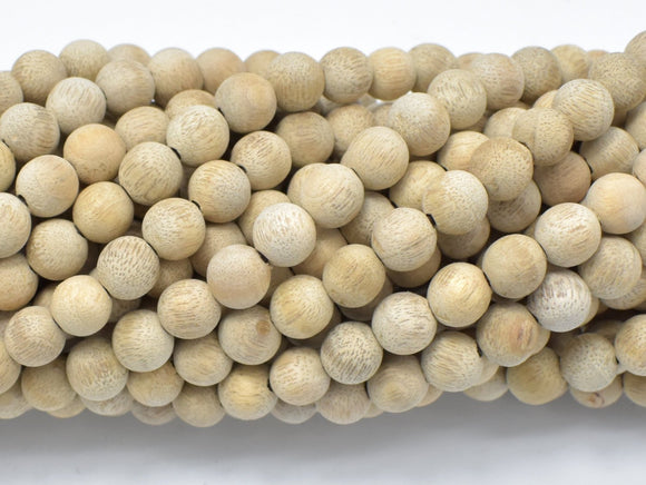 Matte Silkwood Beads, 6mm Round Beads-BeadBasic