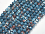 Rain Flower Stone, Gray, 6mm Round Beads-BeadBasic