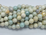 Mystic Coated Amazonite, 8mm (8.5mm) Faceted, AB Coated-BeadBasic