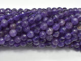 Amethyst, 6mm, Faceted Round-BeadBasic