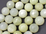 New Jade Beads, 18mm (17mm) Faceted Round Bead-BeadBasic