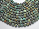 Matte African Turquoise, 10mm (10.5mm) Round-BeadBasic