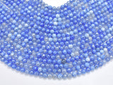 Mystic Coated Fire Agate- Blue, 6mm Faceted-BeadBasic