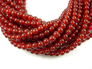 Carnelian Beads, Round, 6mm-BeadBasic