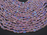 Mystic Coated Rose Quartz, AB Coated, 6x9mm Nugget-BeadBasic