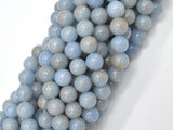 Angelite Beads, 8mm Round Beads-BeadBasic