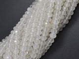 White Moonstone, 4x6mm Faceted Rondelle-BeadBasic