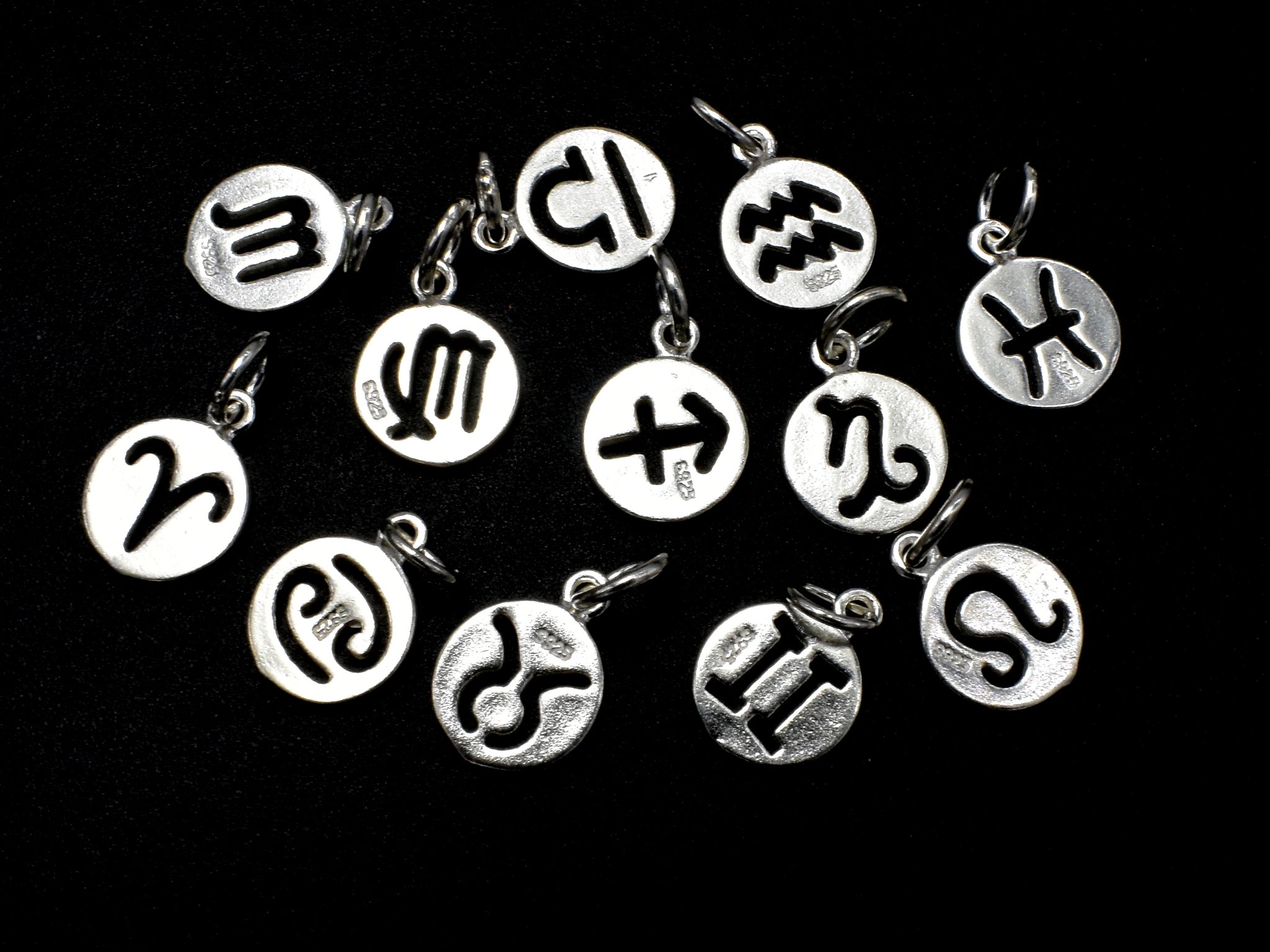925 Sterling Silver Astrology Sign Charms