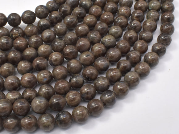 Chocolate Labradorite Beads, 8mm (8.4mm)-BeadBasic