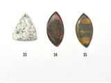 Assorted Stone Pendant, Artistic Jasper, Agate, Jasper, Jade, Tree Agate, Picasso Jasper, Green Brecciated Jasper, Jade, 1 Piece-BeadBasic