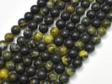 Tibetan Jade, Medicine King Stone, 8mm (8.6mm)-BeadBasic