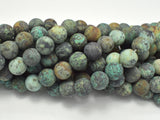 Matte African Turquoise, 10mm (10.5mm) Round-BeadBasic
