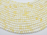 Mother of Pearl Beads, MOP, Creamy White, 6mm Round-BeadBasic