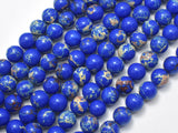 Blue Impression Jasper, 8mm Round-BeadBasic