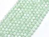 Green Angelite Beads, 6mm, Round, 15 Inch-BeadBasic