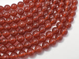 Carnelian Beads, Round, 8mm-BeadBasic