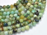 Natural Chrysocolla , 8mm Round Beads, 15 Inch-BeadBasic