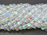 Mystic Aura Quartz-White, 8mm (8.5mm) Round Beads-BeadBasic