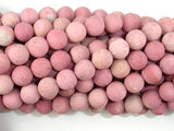 Matte Rhodonite Beads, Round, 8mm (8.7mm)-BeadBasic
