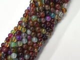 Dragon Vein Agate Beads, Green & Red, 6mm Round Beads-BeadBasic