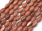 Goldstone Beads, 8x12mm Rice Beads-BeadBasic