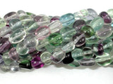 Rainbow Fluorite Beads, Nugget, Approx 6-7 mm x 7-9 mm, 16 Inch-BeadBasic